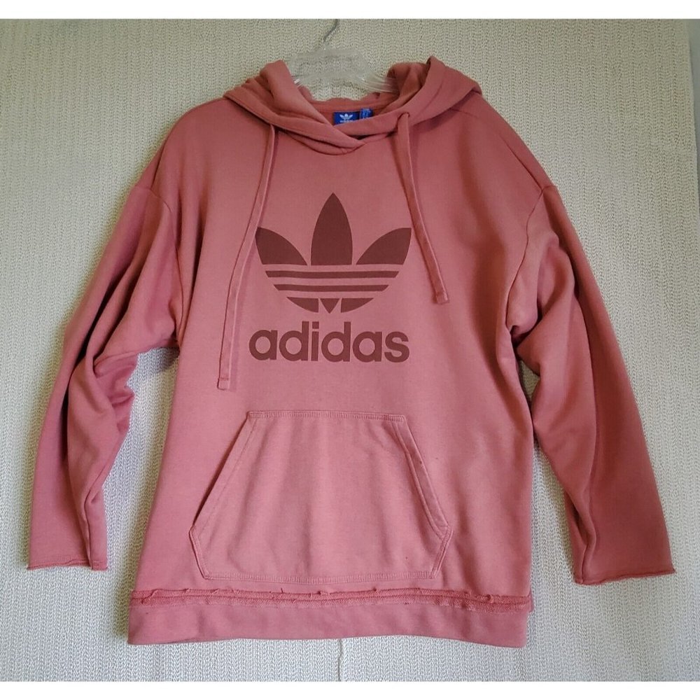 Adidas Pullover Hoodie Sweatshirt Womens medium Hooded Kangaroo Pocket